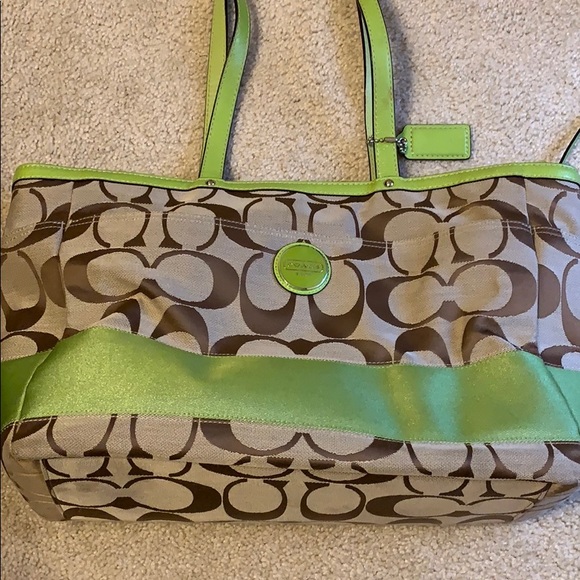 Coach Diaper Bag with matching wristlet - Picture 3 of 5
